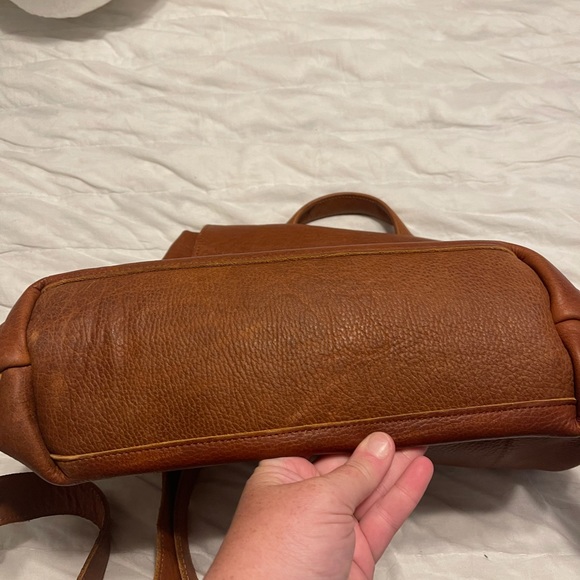 100% Real Leather Brown Backpack